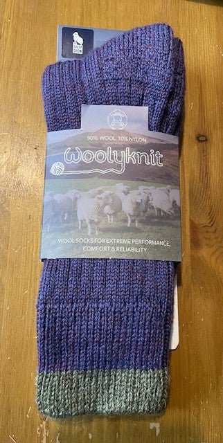 Socks (Heather with Dark Apple Tip)