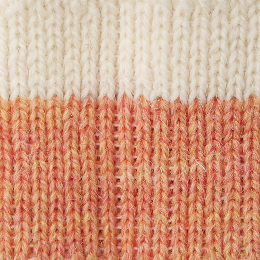 Socks (August Peach with Aran Tip)