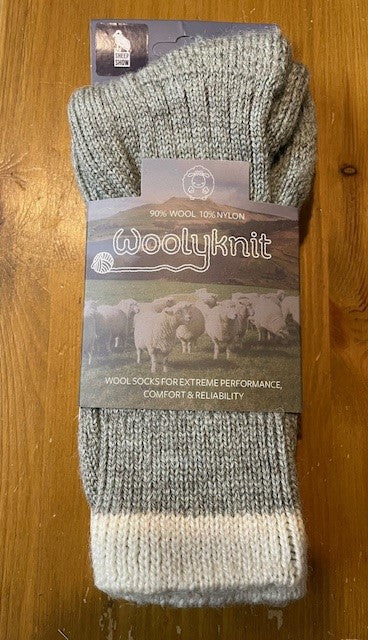 Socks (Sage with Aran Tip)